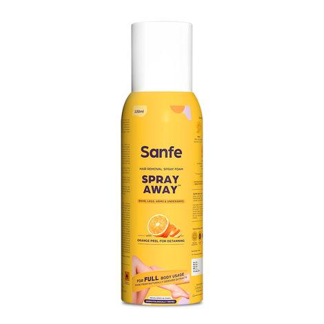Sanfe Spray Away Hair Removal Spray | For Bikini, Legs, Arms & UnderArm | Removes Hair in 10 Minutes with Skin Detan | Gives Full Body Usage in 100 ml