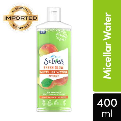 St. Ives Fresh Glow Apricot Micellar Water with 100% Natural Extracts (400 ml)