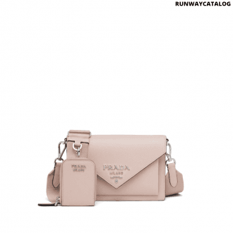 Prada Saffiano Leather Mini Envelope Bag