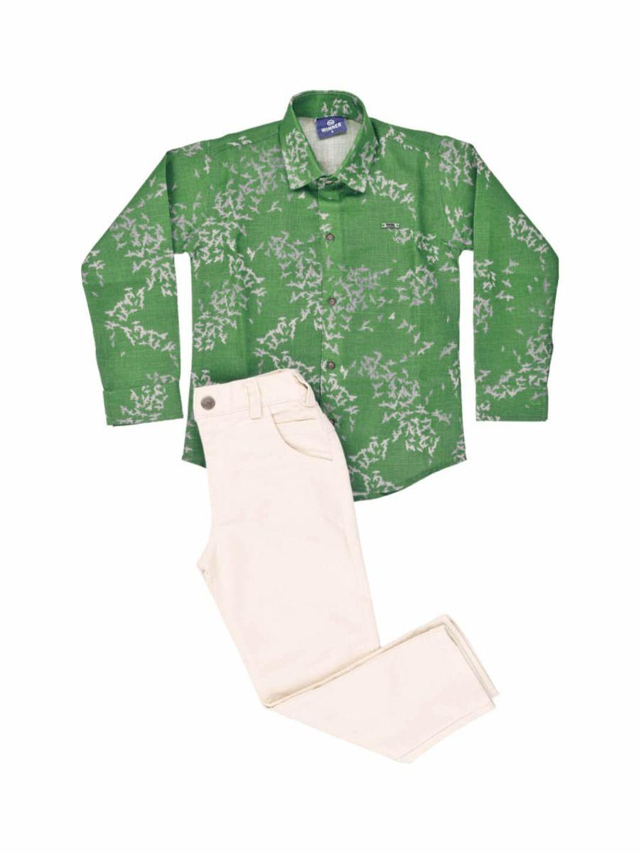 boys-readymade-green-casual-shirt-and-pant-set