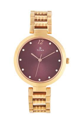 womens-ladies-purple-fashion-basics-purple-dial-stainless-steel-analogue-watch---nm2480wm02