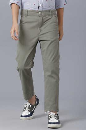 solid-cotton-regular-fit-boys-track-pants---olive