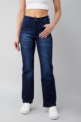dark-wash-denim-relaxed-fit-women's-jeans---blue