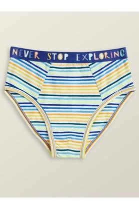 Stripes Modal Relaxed Fit Boys Briefs - Multi