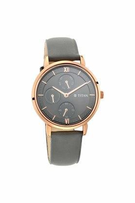 Womens Ladies NEO V Phase I Black Dial Leather Analogue Watch - 2652WL01