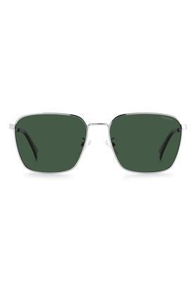 Men Full Rim Polarized Rectangular Sunglasses - PLD4120GSX010