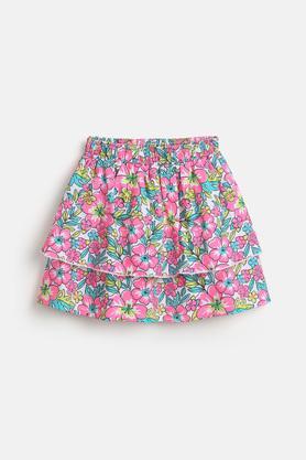 Netted Mesh Skirt for Girls - Multi
