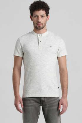printed-cotton-collared-men's-t-shirt---white