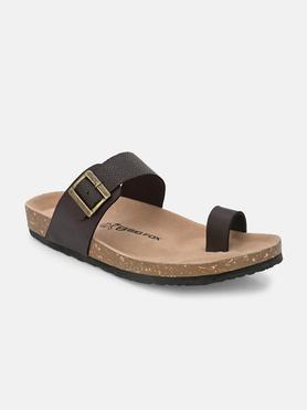 synthetic-slip-on-men's-casual-wear-sandals---brown