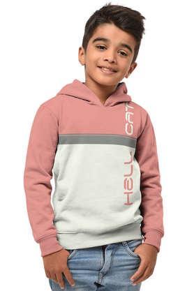 trendy-printed-cotton-hooded-boys-sweatshirt---pink