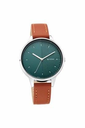 Womens Ladies NEO V Phase I Green Dial Leather Analogue Watch - 2648SL01