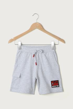 solid-cotton-regular-fit-boys-shorts---ecru