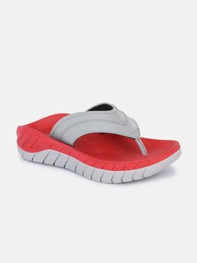 synthetic-slip-on-men's-casual-wear-flip-flops---red