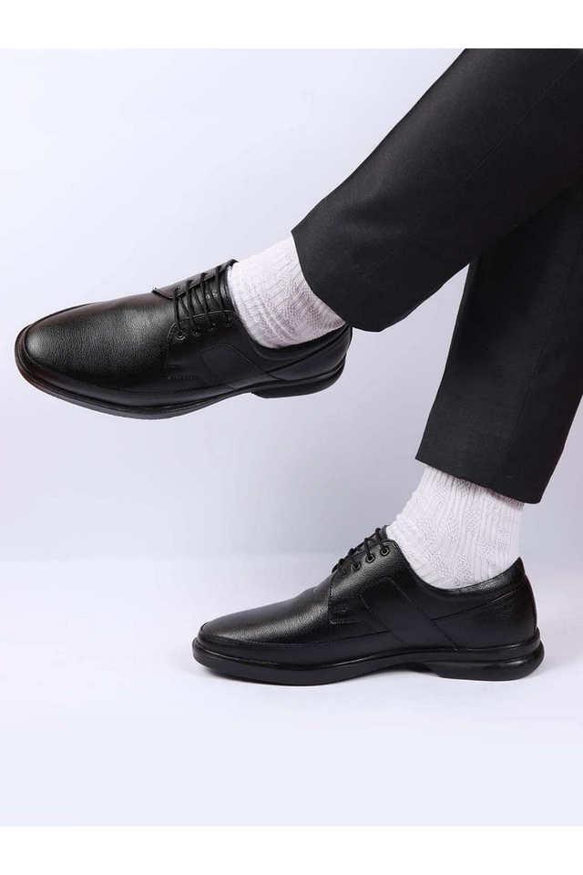 PU Lace Up Men's Formal Wear Derby Shoes - Black