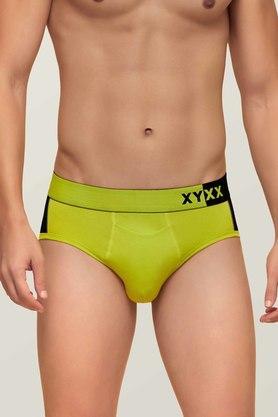 Solid Modal Men's Briefs - Lime Green