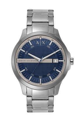 46 mm Blue Dial Stainless Steel Analog Watch For Men - AX2451