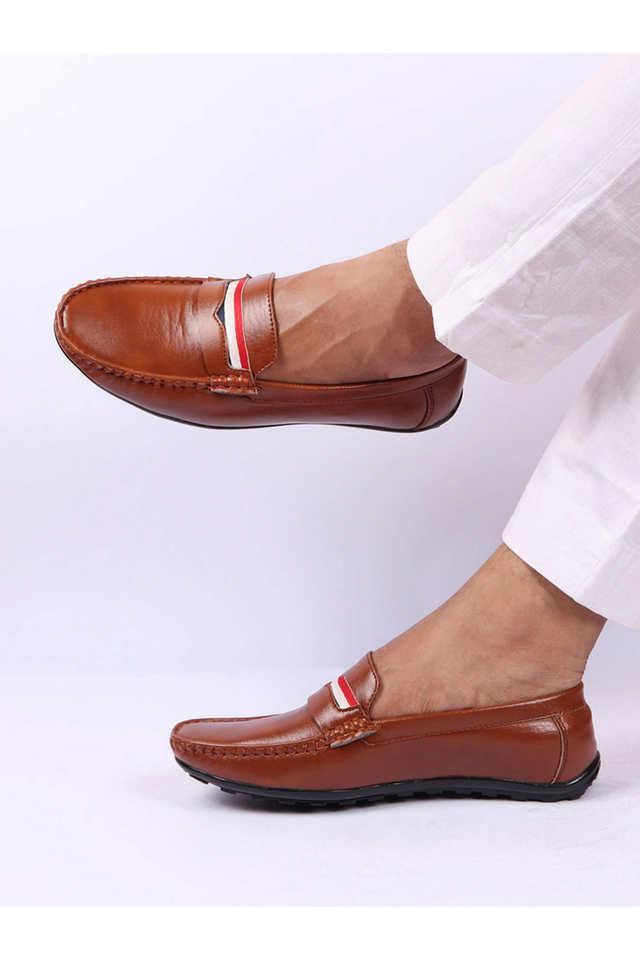PU Slip-on Men's Casual Wear Loafers - Tan
