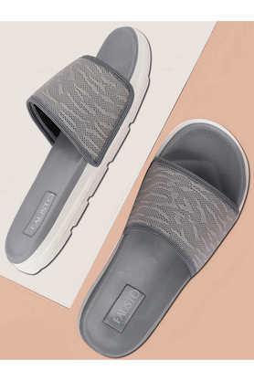 PU Slip-on Men's Casual Wear Slippers - Steel