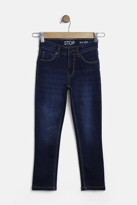 Solid Denim Regular Fit Boys Jeans - Indigo