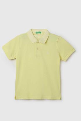 solid-cotton-polo-boys-t-shirt---yellow