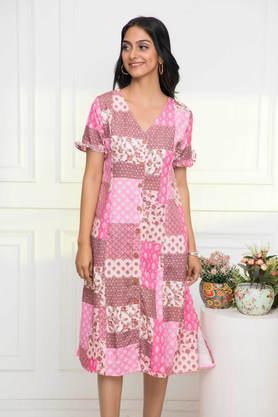 printed-rayon-regular-fit-women's-ethnic-dress---multi