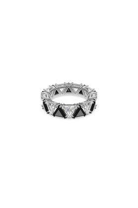 Ortyx Cocktail Ring Triangle Cut Black Rhodium Plated