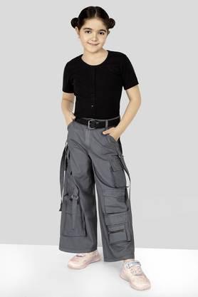 solid-cotton-regular-fit-girls-pants---grey