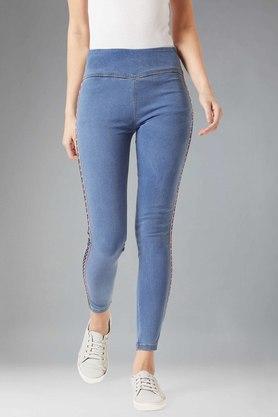 women's-creativity-takes-courage-twill-jeggings---blue