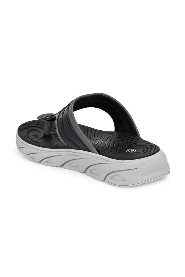 Synthetic Slip-on Men's Casual Wear Slippers - Grey