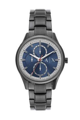42 mm Blue Dial Stainless Steel Chronograph Watch For Men - AX1871