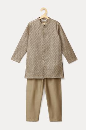 embroidered-pst-mandarin-boys-kurta-pyjama-set---natural