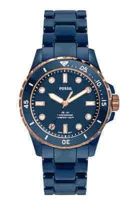 Fb-01 10.3 mm Blue Dial Ceramic Analog Watch for Women - CE1125