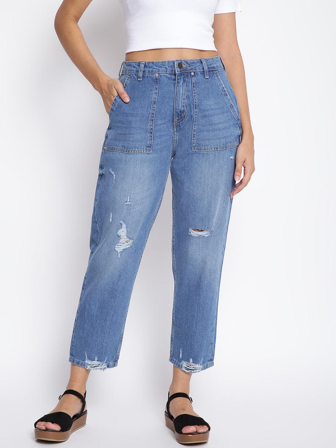 women-blue-distressed-denim-jeans