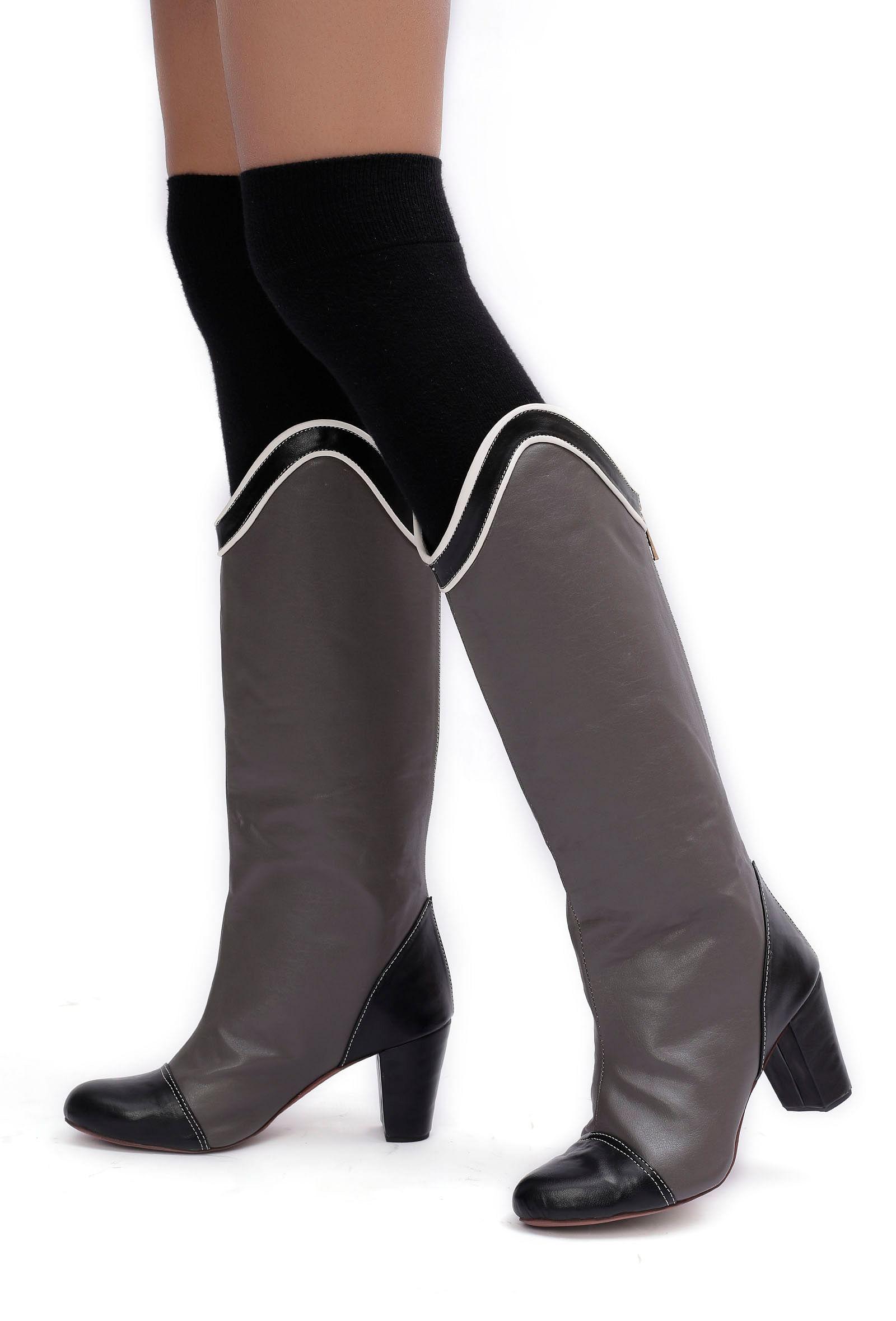 dusty-grey-and-black-cruelty-free-leather-long-boots