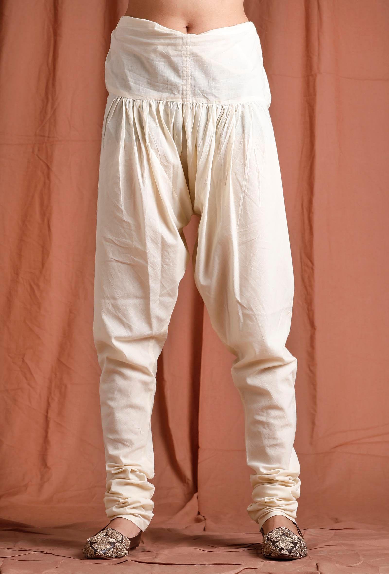 off-white-cotton-churidar-pants