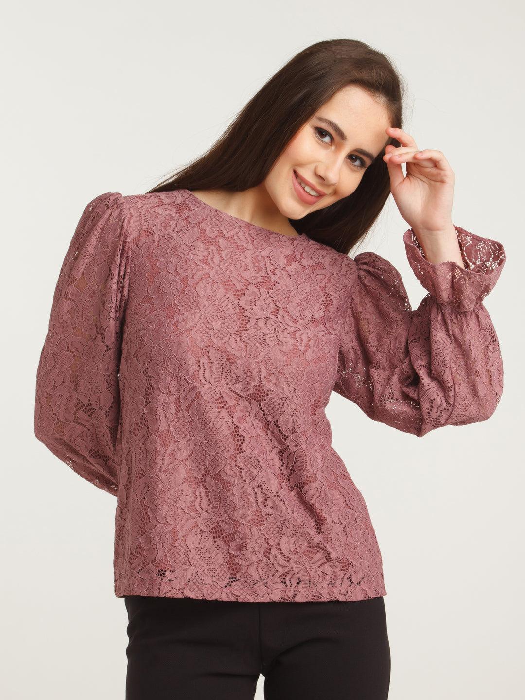 pink-lace-top-for-women