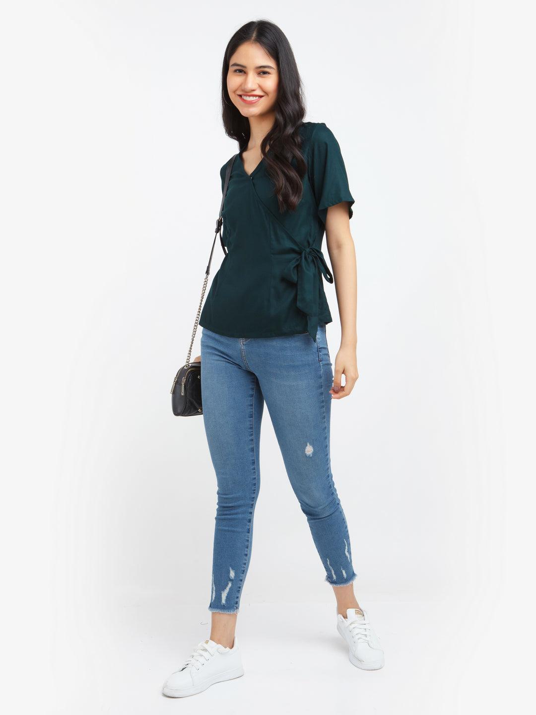 green-solid-tie-up-top-for-women