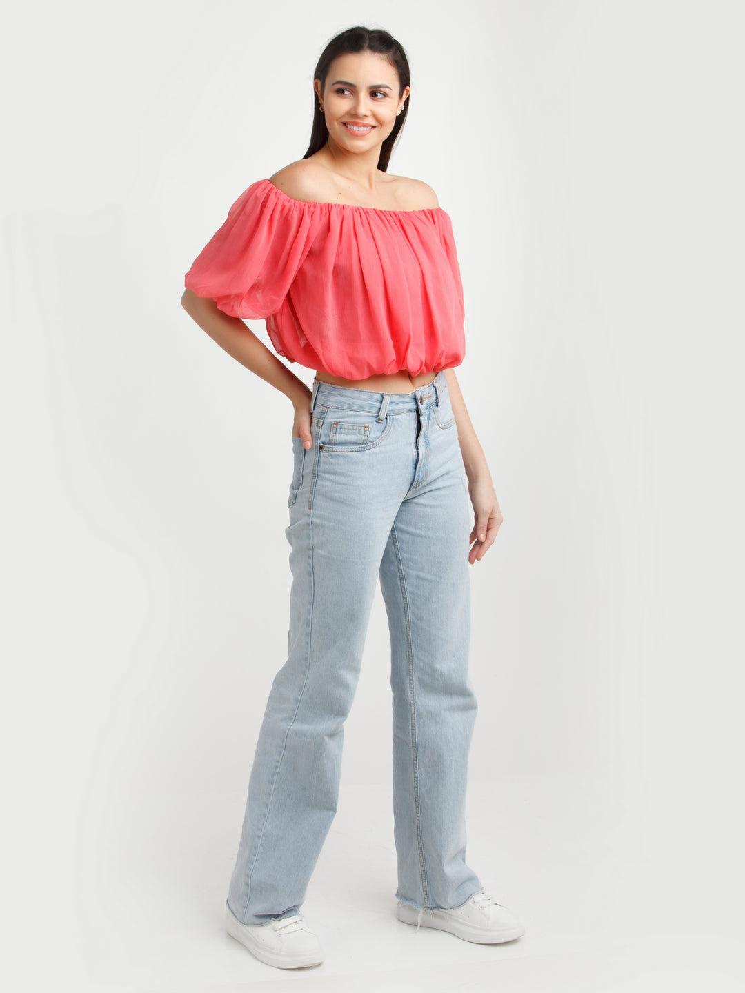 coral-solid-top-for-women